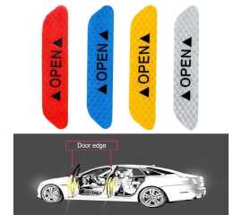 Warning Mark Reflective Tape Car Door Sticker - 4 Pieces