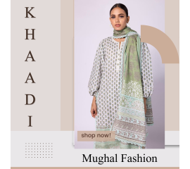 Khaadi 3Pc Unstitched Suit - Light Green