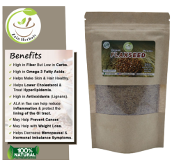 Zain Herbals Flax Seeds (Alsi) 100% Organic - 125gm