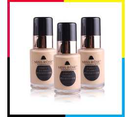 Miss Rose Waterproof Moisturizing Oil Free Deep Whitener Liquid Foundation 30m