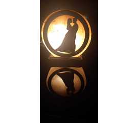 3D couple Salt Lamp