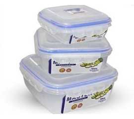 3.96 Liter Air tight 3 Pieces Food Container Set