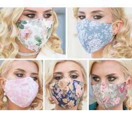 Pack of 5 Multi Colors Printed Face Masks