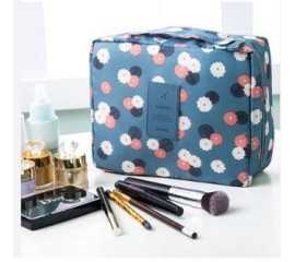 Waterproof Nylon Travel Zipper Cosmetic Storage Organizer Bag