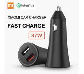 Xiaomi Mi Dual Port 37W Max Fast flash Car Charger - Black