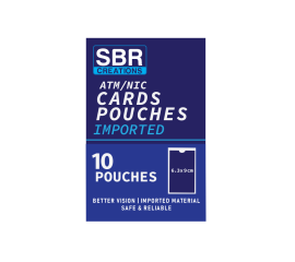 Atm Card Pouch - White - Pack Of 10 Pieces