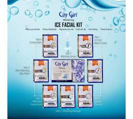 City Girl Ice Facial Sachet Kit 7 Steps