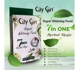 7 In 1 Urgent Whitening Facial Sachet 12 Pcs Master