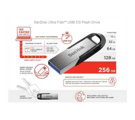 SanDisk 256GB Ultra Flair USB 3.0 Flash Drive - Silver