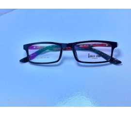 Flexible Side Plastic Frame Eye Wear Glasses - Black