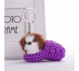 Cute Dog Hand Made Soft Keychain For Boy's And Girl's - 1 Piece