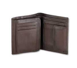 Folder A Four Size Cow Leather Wallet For Men - Brown