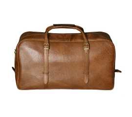 Buffalo Leather Duffel Bag - Brown