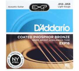 Daddario Exp-16 Coated Phosphor Bronze American Acoustic Guitar String Set