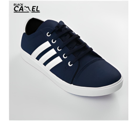 Black Came Blue & White Sneakers For Men