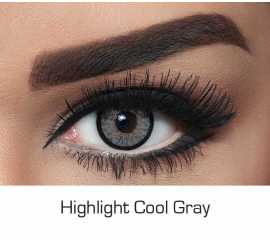 Highlight Cool Grey Contact Lens For Girls - 1 Pair