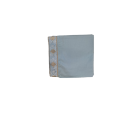 One Side Border Lawn Shawl For Use Anywhere - Sky Blue