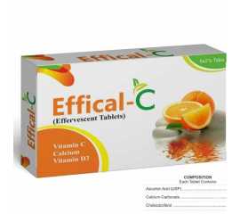Efficial-C Effervescent Tablets for bone health & Glowing Skin