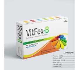 Vitafex-B Folic Aacid & Vitamin-B Complex Nutritional Supplements - 20 Capsules