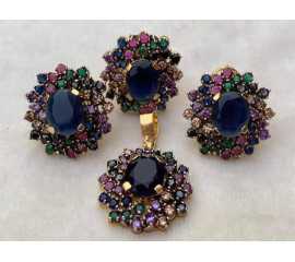 Beautiful Real Gold Plated Hand Made Elegant COMBO set For Girls