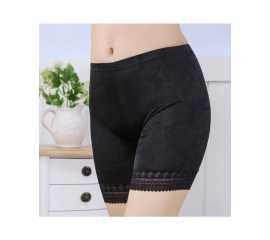 Women Lace Safety Short Pants Black
