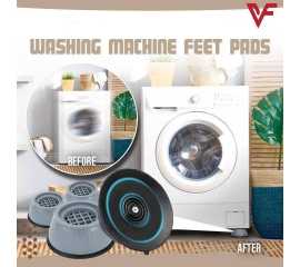 4 PCS Washing Machine Floor Mat Elasticity Earth Protectors