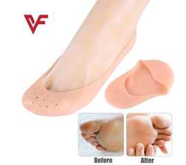 Silicone Gel Heel Pad Socks for Pain Relief and anti crack