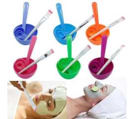 DIY Facial Beauty Mask Bowl with Stick Brush