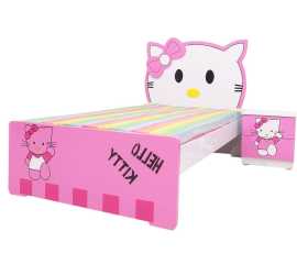 Hello Kitty Kids Bed with side table