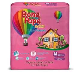 Bona Papa Diapers Size No 3 Medium 5-10KG - Pack of 88 88 Pcs