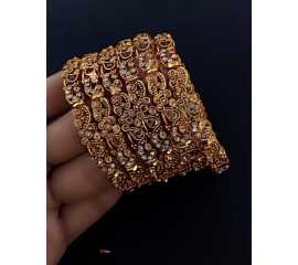 Beautiful Design Fashionable 6 Pcs Bangles Set For Women