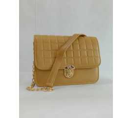 Crossbody With Chain Bag For Women- Yellow