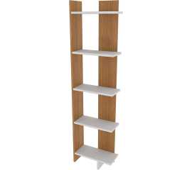 5-Shelf Modern Display Corner Unit Bookcase Bookshelf Shelving Unit