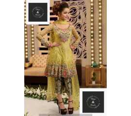 Bridal Net Embroidery Suit For Women