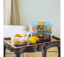 Pack Of 3 - Gold Food Container Medium Size (1000Ml Each)