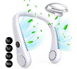Portable 5000MAH Summer Air Cooling Bladeless Neck Fan