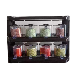8 In 1 Mighty Crown Spices Storage Organizer Masala Rack
