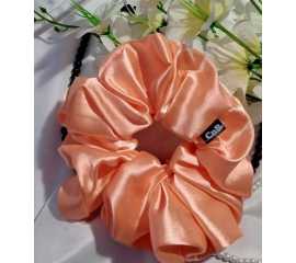 Silk Hair Scrunchies for girls Head bands Hair ties - Peach