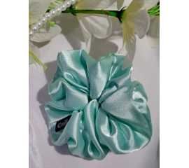 Silk Hair Scrunchies for girls Head bands Hair ties - Sea Green