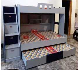 Bunk Bed Wood Lamination 3 Portion Bed With Storage Step Size 42/72