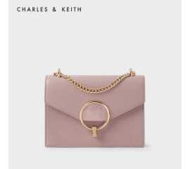 Charles & Keith Stone Embellished Shoulder Bag For Women