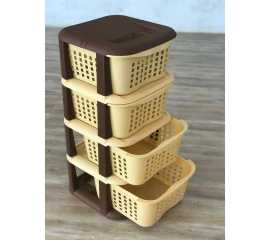 Vegetable Rack 4 Layer Storage Plastic Rack
