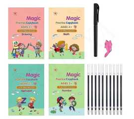 Set of 4 Sank Magic Practice Copybook for Children