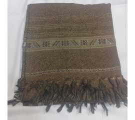 Men's Wool Bannu Shawl (05) - Brown