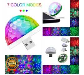 Disco Rgb Light, Party Colored Ring Light, And Led Portable