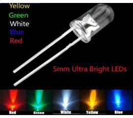 (Pack Of 10) 5Mm Bright Ultra Led Light