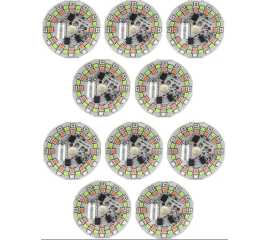 (Pack Of 2) Rgb 12W Led Chip 220V Led Bulb Raw Material