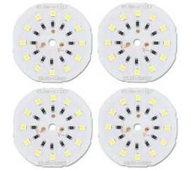 Pack Of 4 12 Volt Led Lights Chip High Brightness Long Time Useful