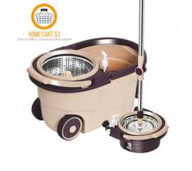 Cleaning Wheel Mop Bucket - Brown