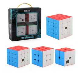 Bundle of 4 Moyu Meilong Rubik's Sticker less